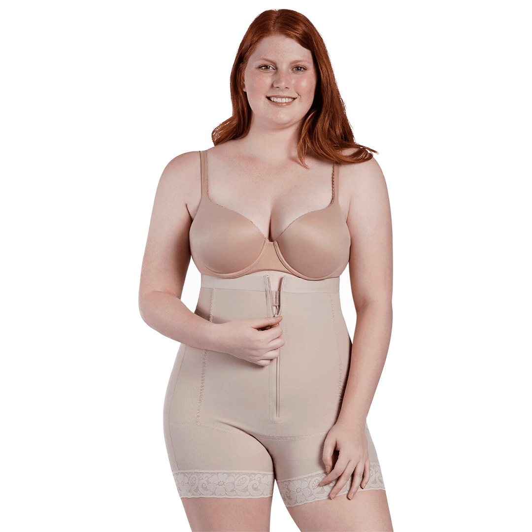 CURVEEZ Women's Seamless Full Body Shaper - Mid-Thigh Bodysuit Tummy  Control Compression, Under Dress Shapewear Bodysuit