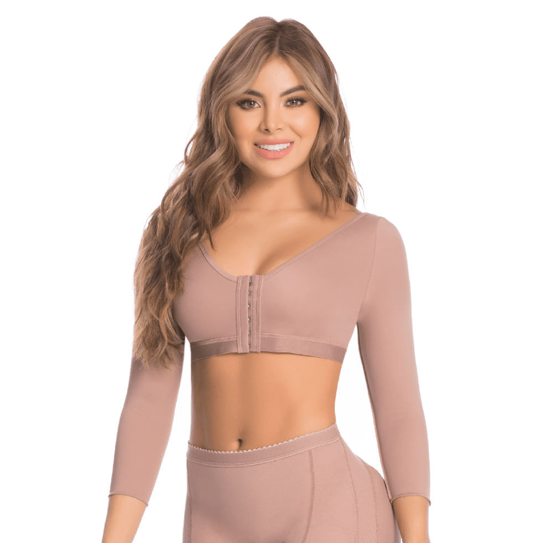 09055 Soft Comfortable Sport Bra With Built-In Sleeves – The Pink