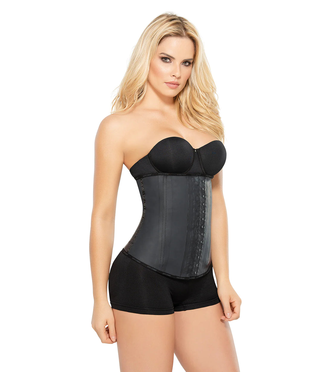 ●RAIVE● Cheryl Shoulder Nylon in Black UF5SB084-10 Ann Chery 2025 Clasica Latex Faja Cinturilla Waist Trainer